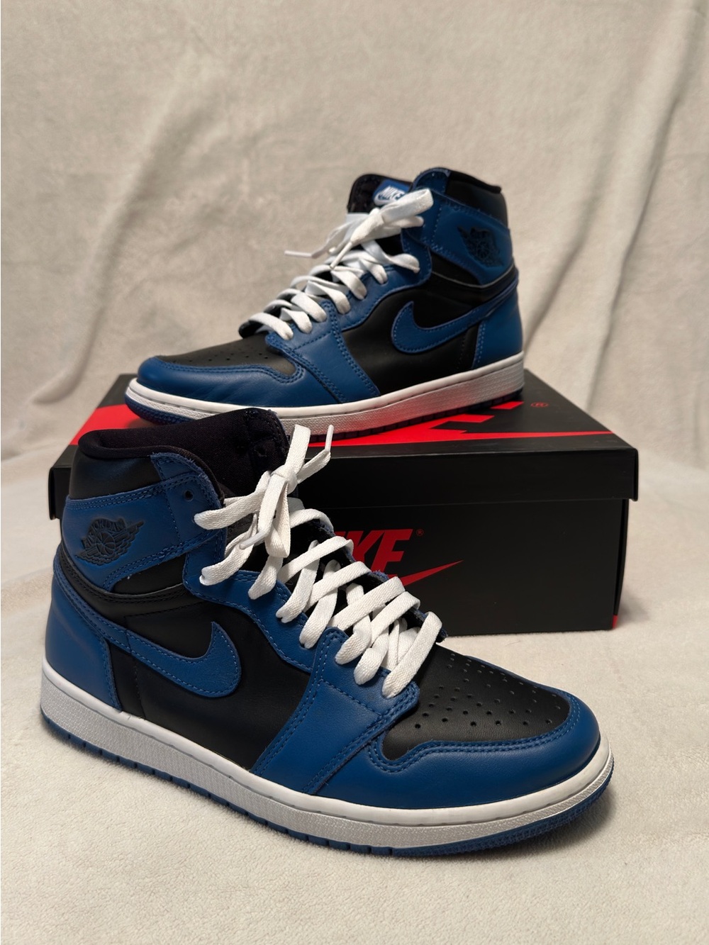 Nike Air Jordan 1 Retro High OG Dark Marina Blue and Black